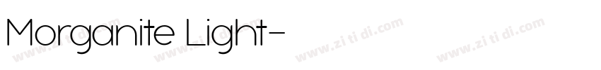 Morganite Light字体转换